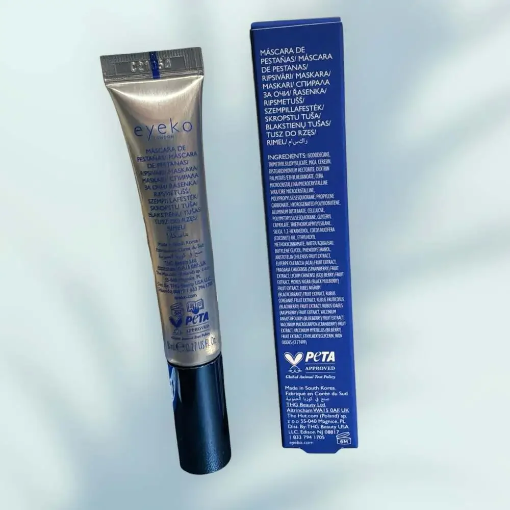 Eyeko London Beach Waterproof Mascara Black Noir Volume & Lift 8ml